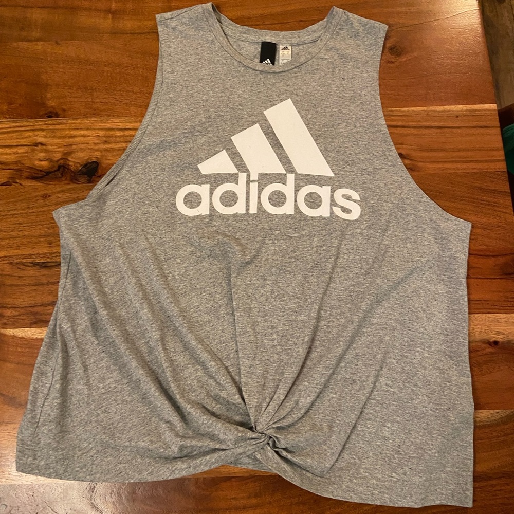 Adidas Womens Muscle Tie Shirt, Size XL